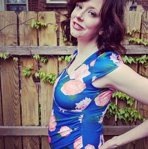 Floral maternity dress